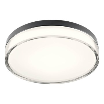 Redo 01-3736 - LED Badezimmer-Deckenleuchte FRISBI LED/18W/230V Ø 28 cm CRI 90 3000/4000K IP44 schwarz