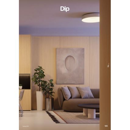 Redo 01-3940 - LED-Deckenleuchte DIP-LED/30W/230V 2700/3000/4000/5000/6500K CRI 90 Ø 48,6 cm weiß