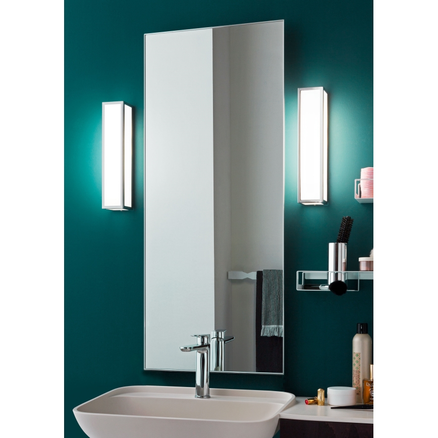 Redo 01-703 - Badezimmer-Wandleuchte EGO, 2x E14/28W/230V, 36 cm, IP44, Hochglanz-Chrom