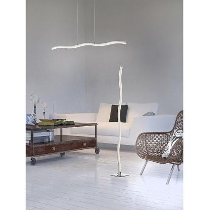 Redo 01-893 - LED-Pendelleuchte an Stahlseil PULSE LED/23,1W/230V mattchrom