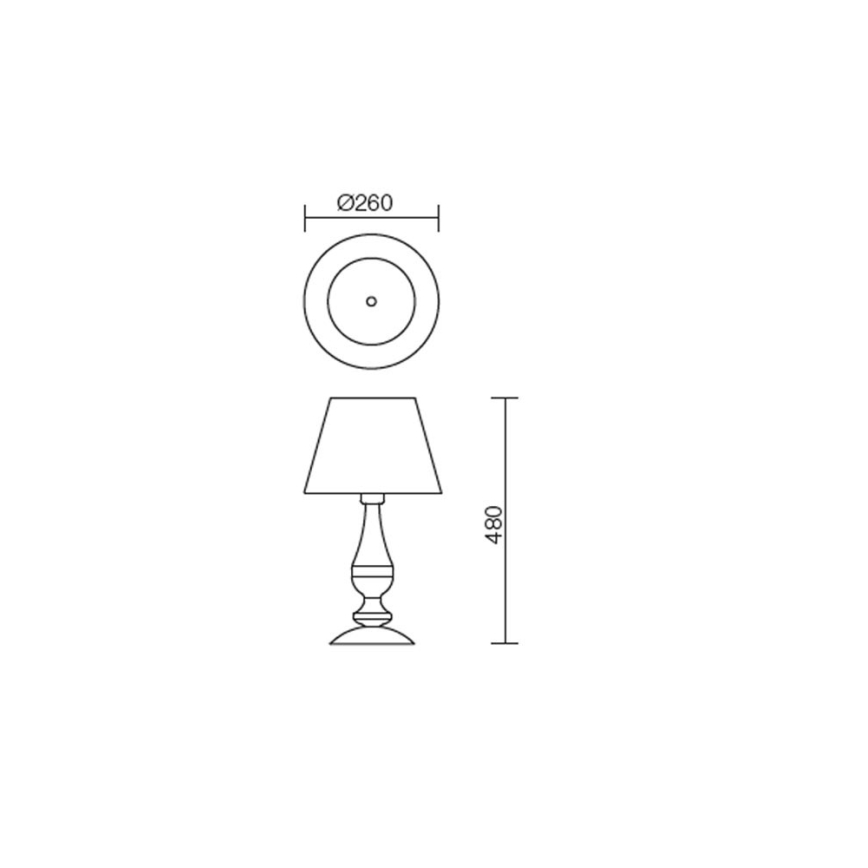 Redo 02-713 - Tischlampe FABIOLA 1xE27/28W/230V