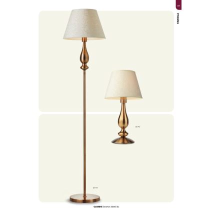 Redo 02-714 - Stehleuchte FABIOLA 1xE27/42W/230V