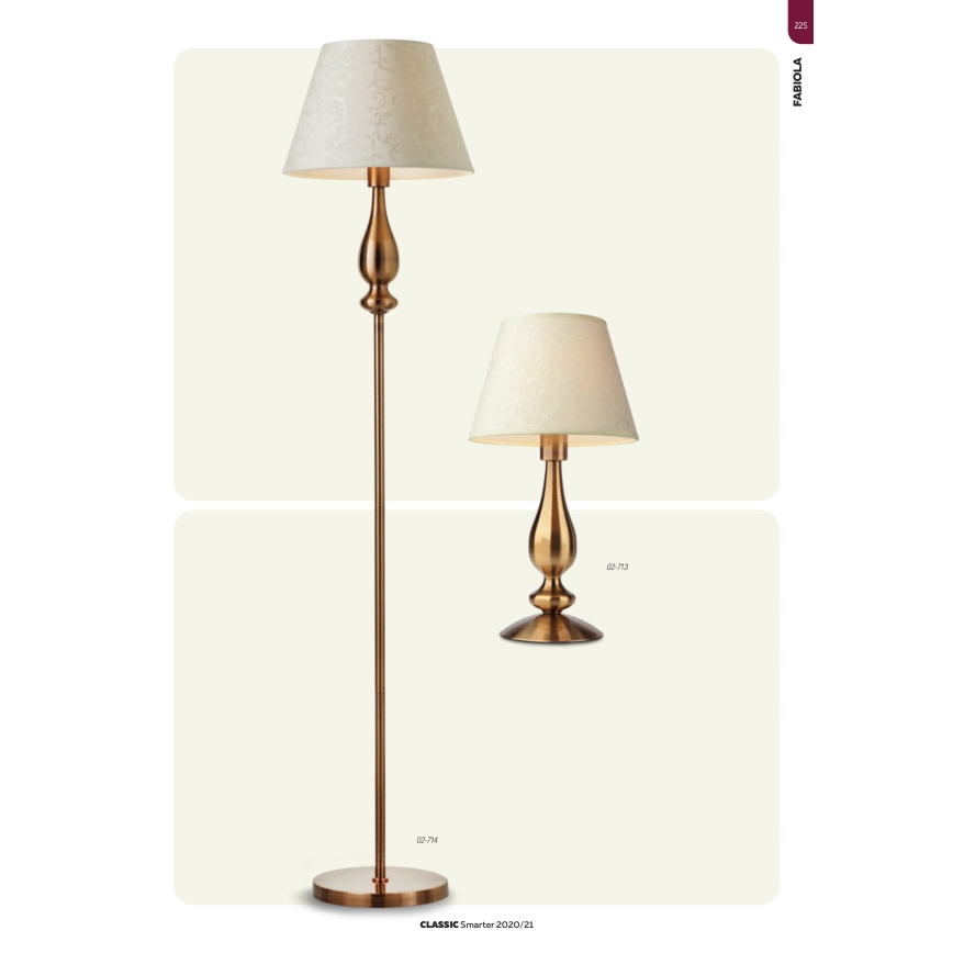 Redo 02-714 - Stehleuchte FABIOLA 1xE27/42W/230V