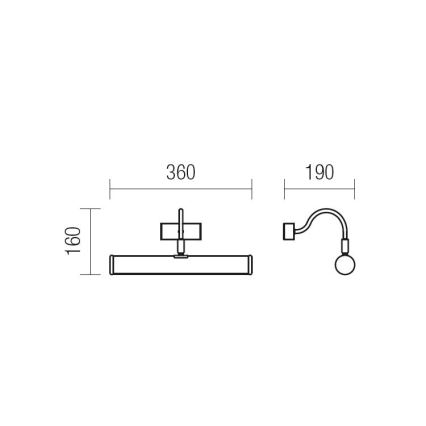 Redo 02-844 - Bilderleuchte CAIRO 2xE14/28W/230V