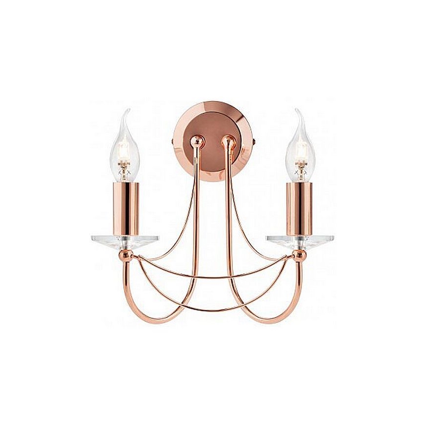 Redo 02-859 - Wandlampe ARIEL 2xE14/28W/230V kupfern