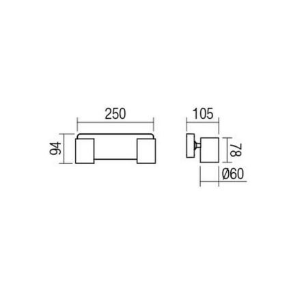 Redo 04-469 - Spotlight CAMEO 2xGU10/50W/230V