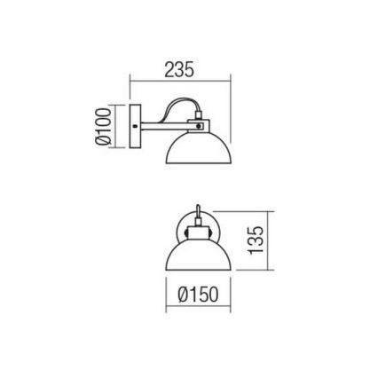 Redo 04-511 - Kinder-Wandleuchte EOLO 1xE27/42W/230V