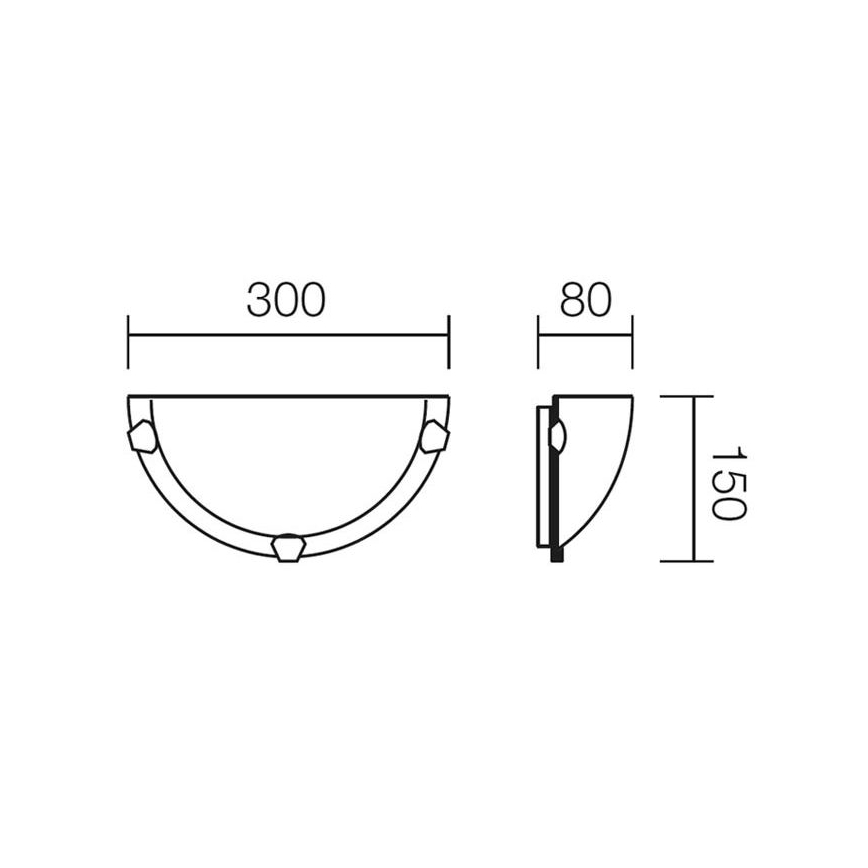 Redo 05-378 - Wandleuchte VIRGINIA 1xE27/42W/230V