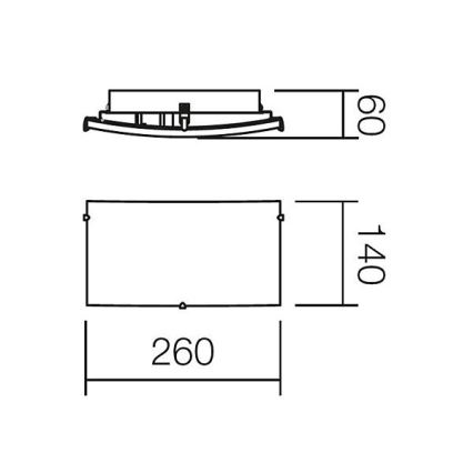 Redo 05-816 - Wandleuchte NOTES 1xE27/42W/230V weiß