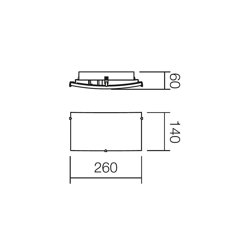 Redo 05-816 - Wandleuchte NOTES 1xE27/42W/230V weiß