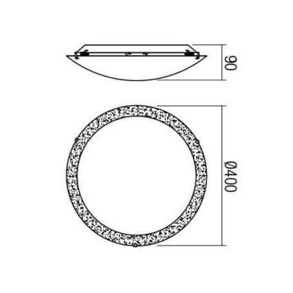 Redo 05-866 - LED-Deckenleuchte ARTEMIS LED/18W/230V d 40 cm golden