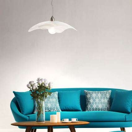 Redo 05-877 - Pendelleuchte COCOON an Kabel 1xE27/42W/230V cremefarben