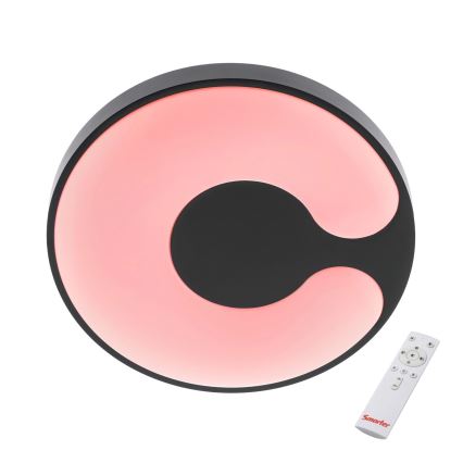 Redo 05-927 - LED-RGBW-dimmbare Deckenleuchte BIGSI LED/48W/230V 3000–6500K Ø 50 cm schwarz + Fernbedienung