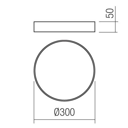 Redo 05-928 - LED-Deckenleuchte KNOB LED/24W/230V 3000K-6500K 30 cm weiß