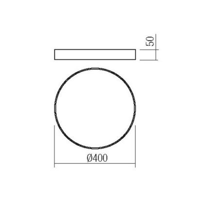 Redo 05-932 - LED-Deckenleuchte KNOB LED/36W/230V 3000K-6500K 40 cm gold