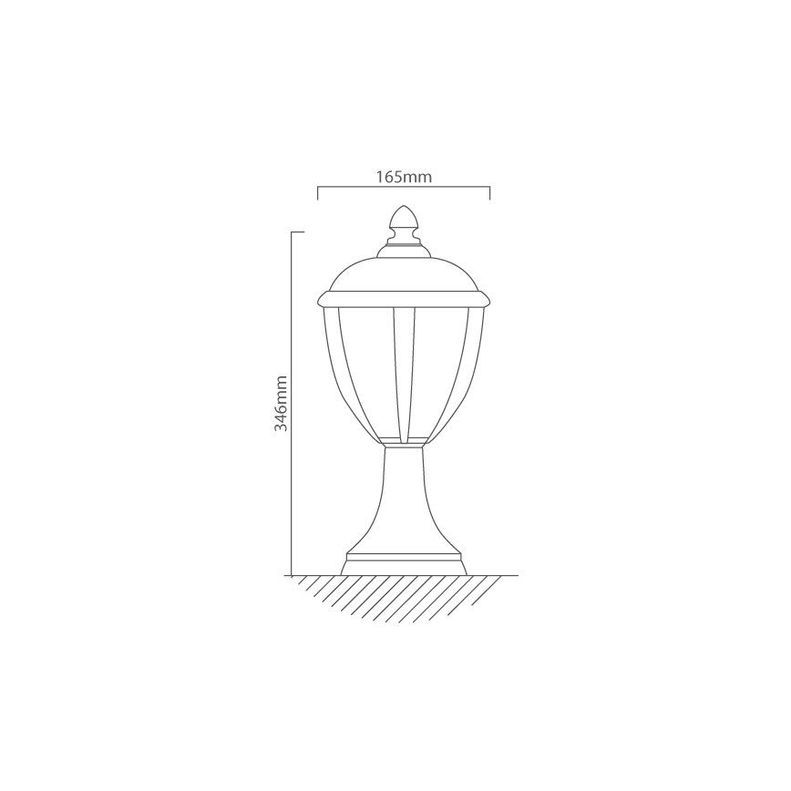 Redo 2604-3K BL - Outdoor-LED-Lampe UNITE LED/6,5W/230V IP44