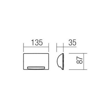 Redo 90009 - LED Außen-Orientierungsleuchte TAMPA LED/11W/230V IP54 weiß