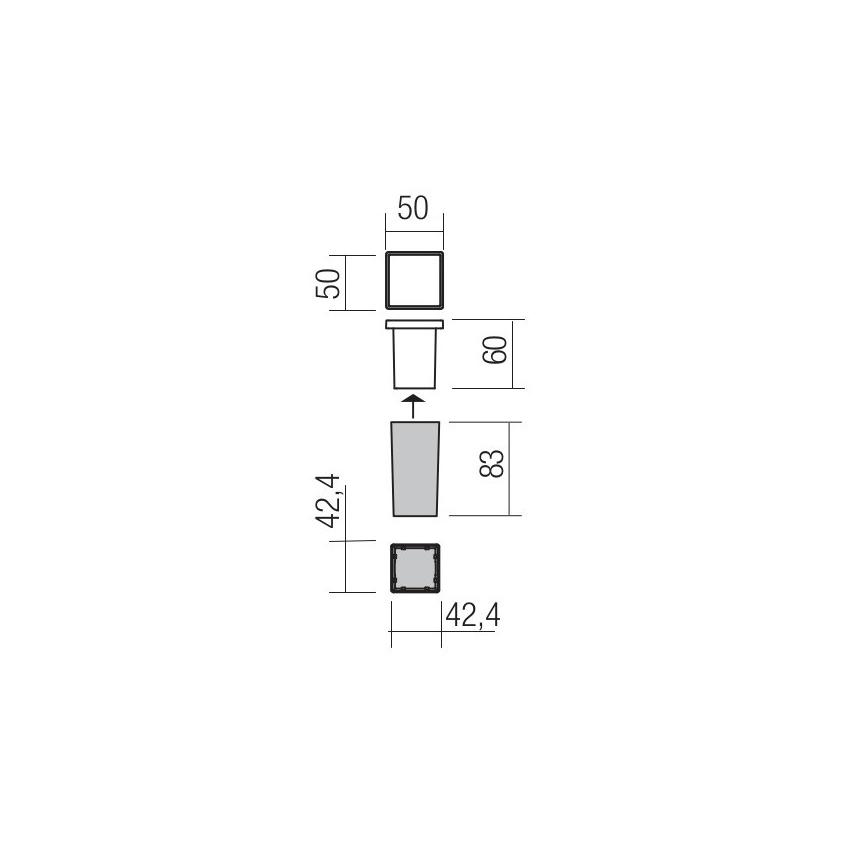 Redo 90041 - LED Außen-Einbauleuchte INCAS LED/2,3W/230V IP65