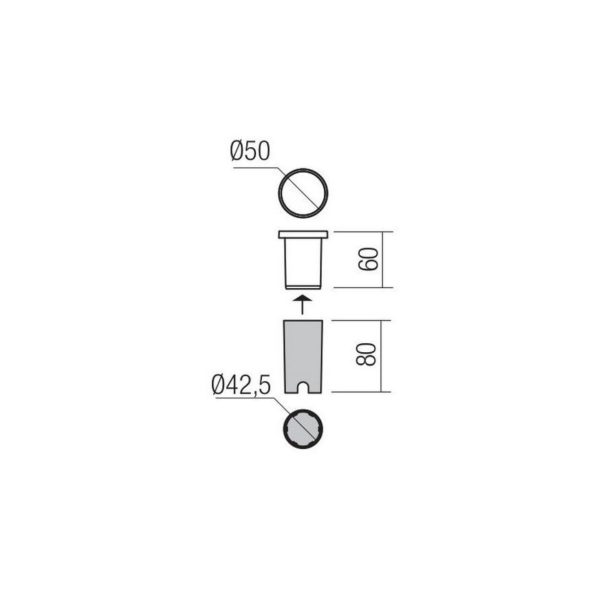 Redo 90042 - LED-Außeneinbauleuchte INCAS LED/2,3W/230V IP65