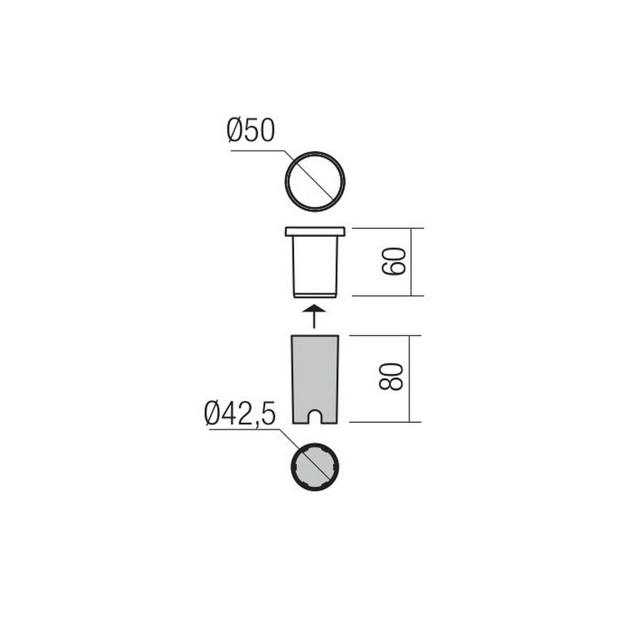 Redo 90044 - LED Außen-Einbauleuchte INCAS LED/2,3W/230V IP65