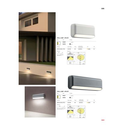 Redo 90070 - LED Außenwandleuchte SAPO 1xLED/3W/230V IP65