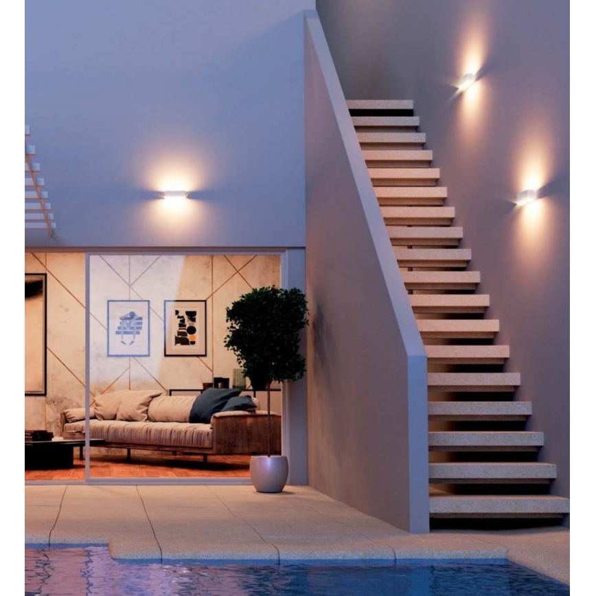 Redo 90095 - LED-Außenwandleuchte PLANIT LED/10W/230V 3000K IP54 weiß