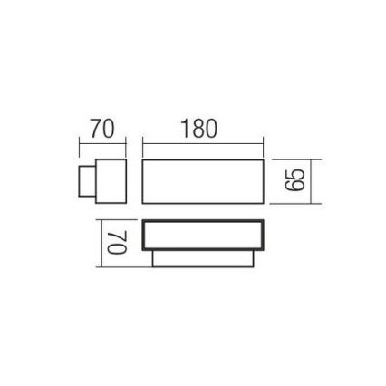 Redo 90095 - LED-Außenwandleuchte PLANIT LED/10W/230V 3000K IP54 weiß