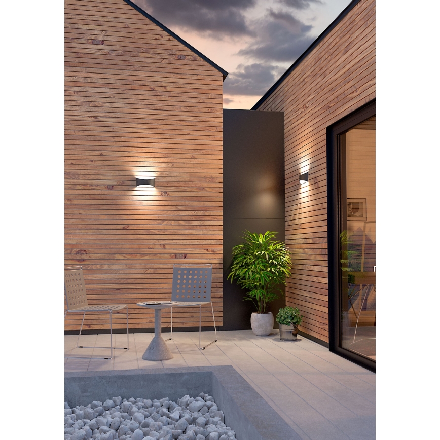 Redo 90126 - LED-Außenwandleuchte AXEL LED/7W/230V 3000 IP65 Anthrazit