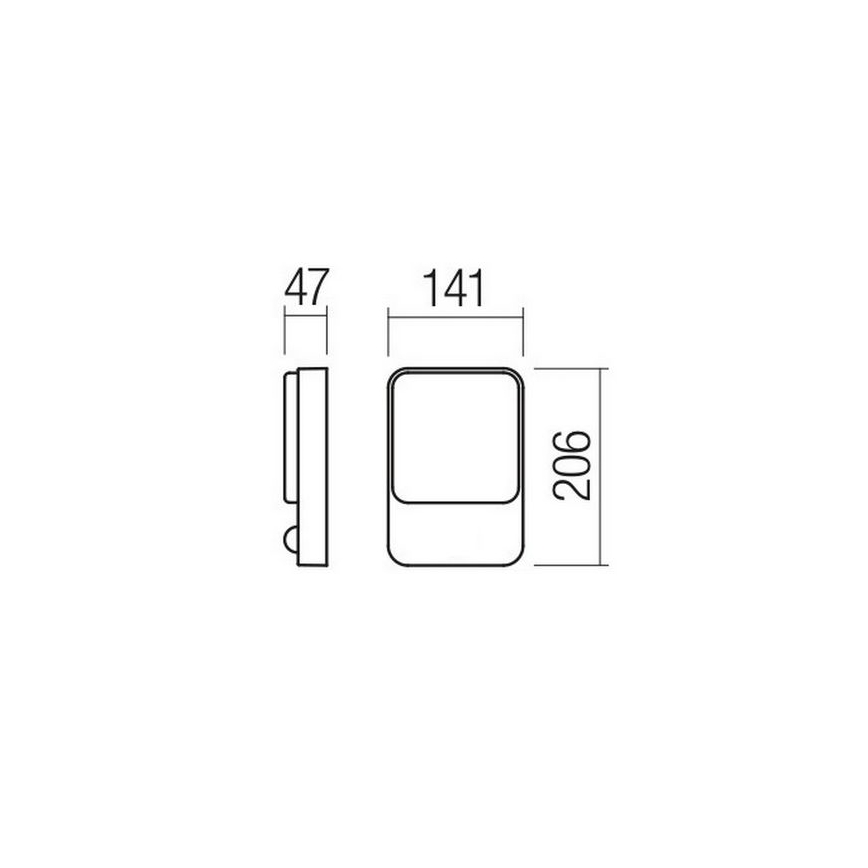 Redo 90128 - LED Außenwandleuchte COLIN LED/9W/230V 4000K IP54 weiß
