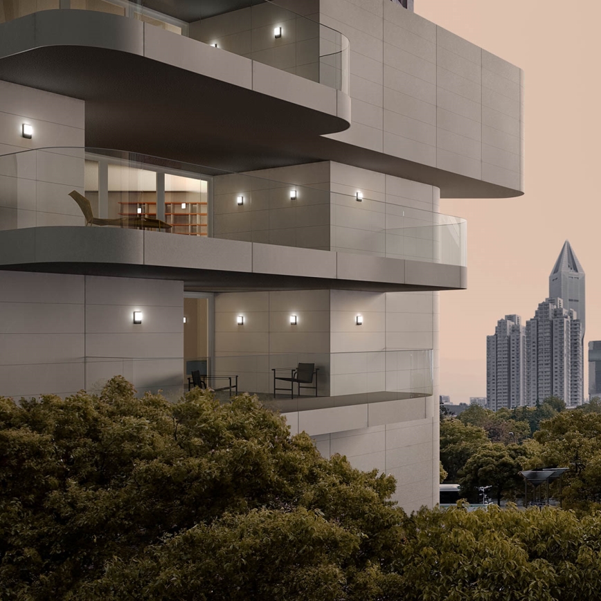 Redo 90130 -LED Außenwandleuchte COLIN LED/9W/230V 4000K IP54 Anthrazit