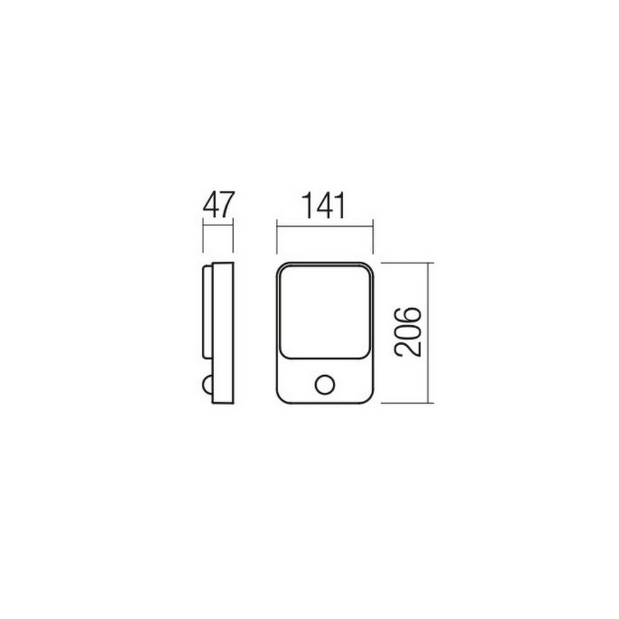 Redo 90131 - LED-Außenwandleuchte COLIN mit Bewegungs- und Dämmerungssensor LED/9W/230V 3000K IP54 weiß