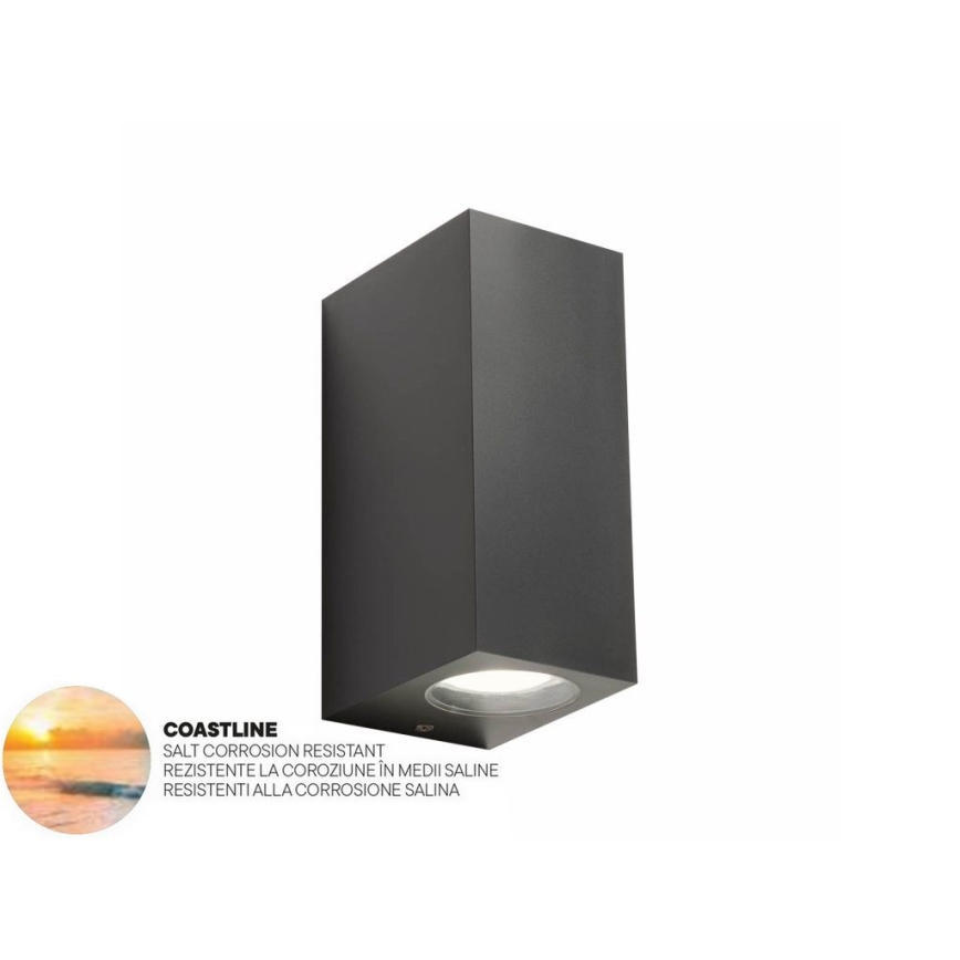 Redo 90152 - Außenwandleuchte PUNTA 2xGU10/7W/230V IP44