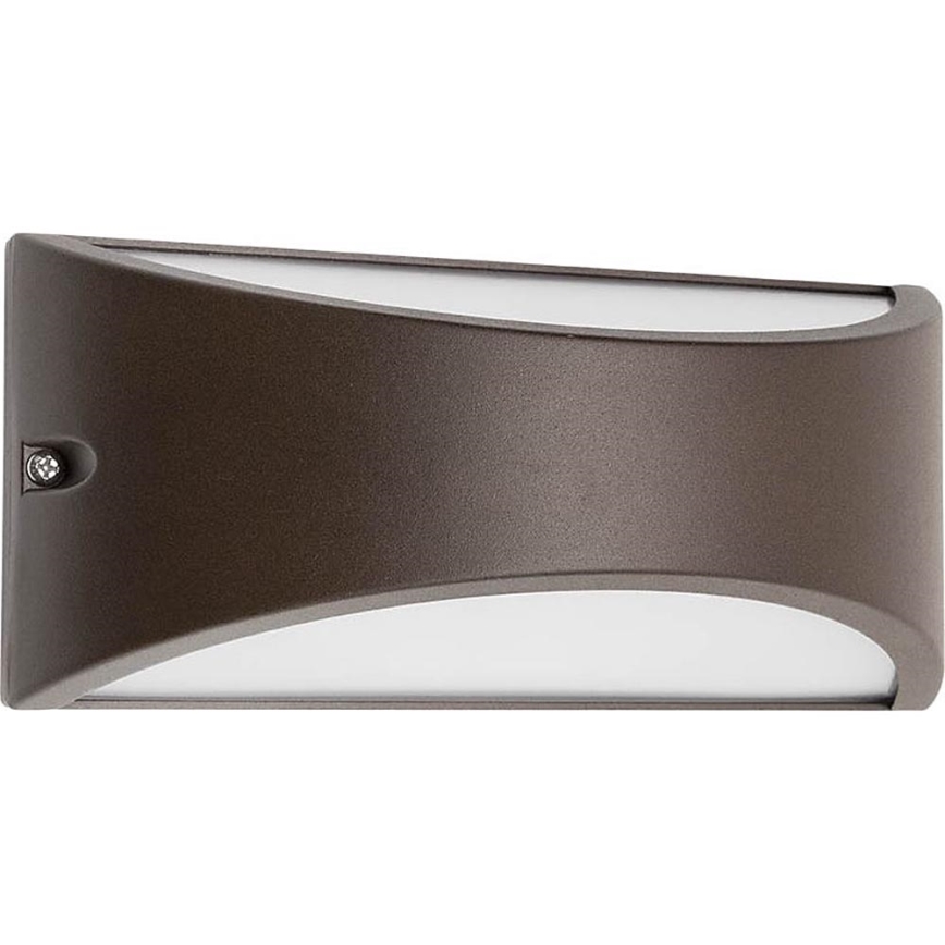 Redo 90192 - LED-Wandleuchte für den Außenbereich SCUDO LED/10W/230V 3000K IP54 braun