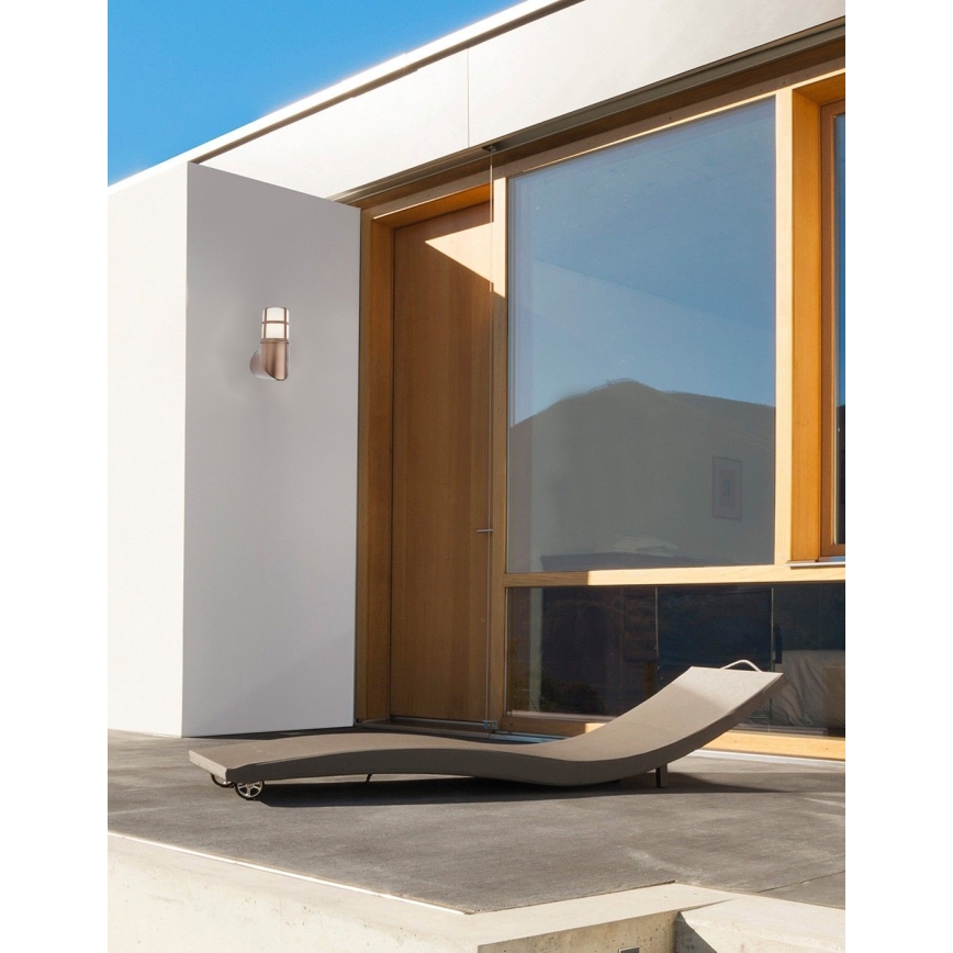 Redo 90197 - Außenwandleuchte TRITON 1xE27/28W/230V IP54 Kupfer