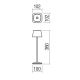 Redo 90222 - Dimmbare LED-Außenleuchte LA NUIT LED/2,2W/230V IP65 + USB