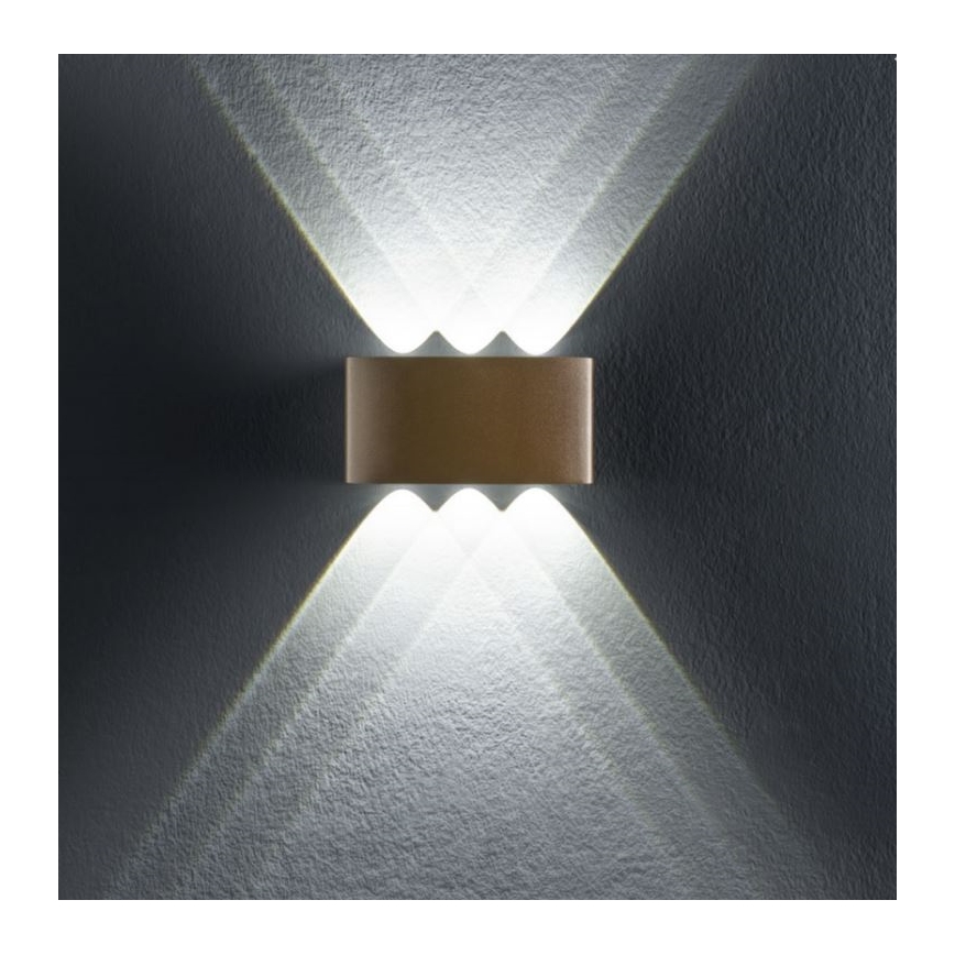 Redo 90226 - LED Auβen-Wandbeleuchtung FABO LED/6W/230V 3000K IP54 grau