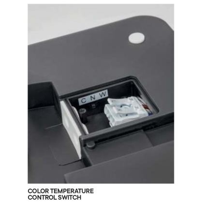 Redo 90292 - LED-Deckenleuchte für den Außenbereich mit Sensor ISOLA LED/24W/230V 26x26 cm 3000/4000/6500K IP54 anthrazit