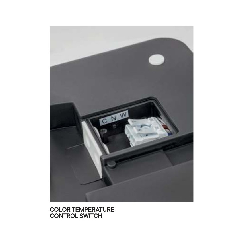 Redo 90292 - LED-Deckenleuchte für den Außenbereich mit Sensor ISOLA LED/24W/230V 26x26 cm 3000/4000/6500K IP54 anthrazit