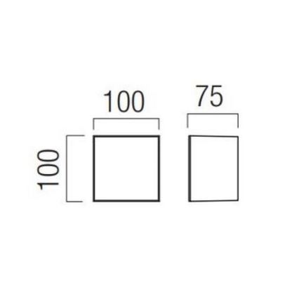 Redo 90321 - LED-Außenwandleuchte KODIAK LED/5W/230V 4000K 10 cm IP65 weiß