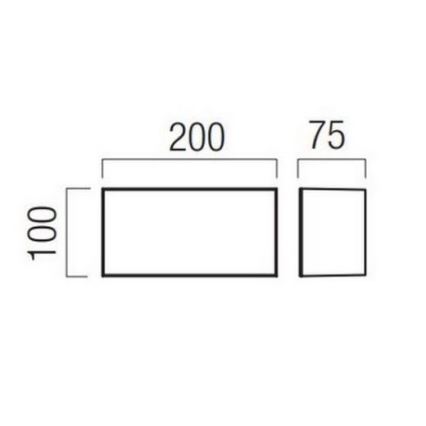 Redo 90325 - LED Außenwandleuchte KODIAK LED/8W/230V 4000K 20 cm IP65 weiß