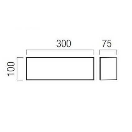 Redo 90328 - LED Auβen-Wandbeleuchtung KODIAK LED/12W/230V IP65 weiß