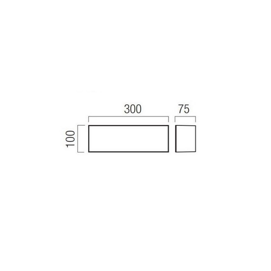Redo 90330 - LED Auβen-Wandbeleuchtung KODIAK LED/12W/230V IP65 weiß/schwarz