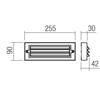 Redo 90330 - LED Auβen-Wandbeleuchtung KRUP LED/6W/230V IP65 anthrazit