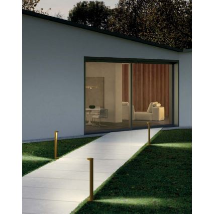 Redo 90366 - LED Außenleuchte ZEUS LED/11,5W/230V 3000K 75 cm IP54 braun