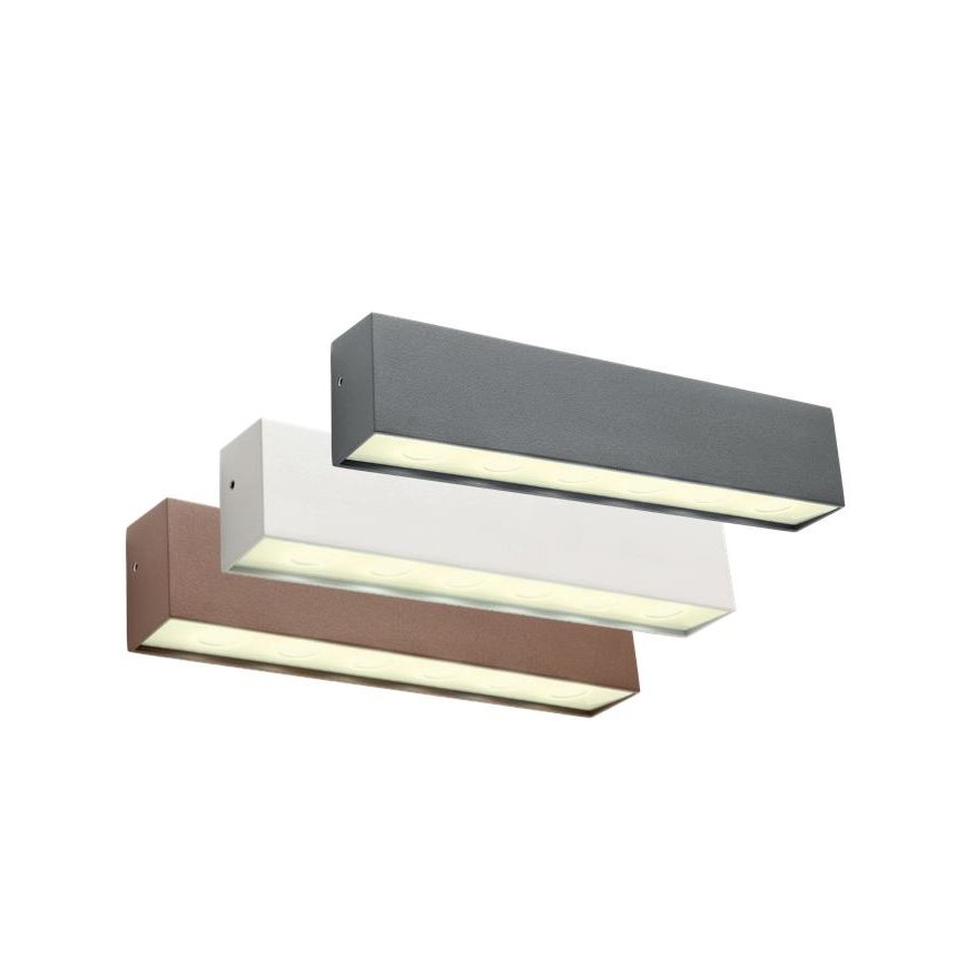 Redo 90394 - LED Auβen-Wandbeleuchtung OMNIA LED/12W/230V 3000K IP54 grau