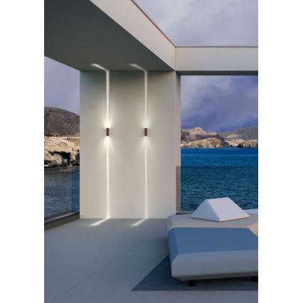 Redo 90424 - LED-Wandleuchte für den Außenbereich ACE LED/5,84W/230V 4000K IP54 braun