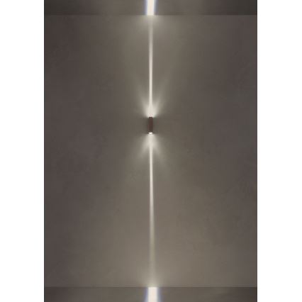 Redo 90424 - LED-Wandleuchte für den Außenbereich ACE LED/5,84W/230V 4000K IP54 braun