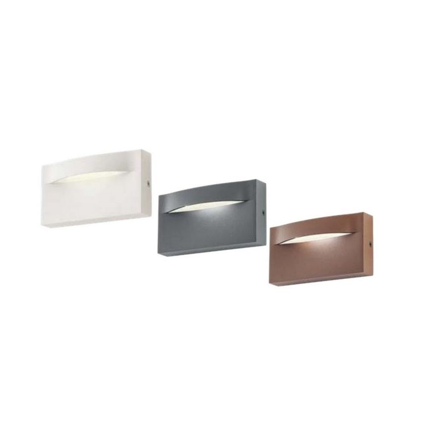 Redo 90426 - LED-Wandleuchte für den Außenbereich POLIFEMO LED/8W/230V IP65 anthrazit