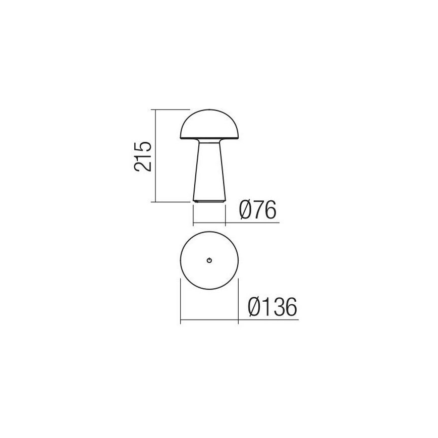 Redo 90438 - dimmbare, berührungsgesteuerte Außenleuchte KIRA LED/4,7W/230V 2200 mAh IP44 weiß