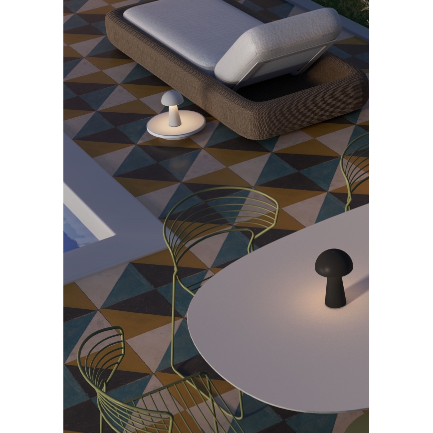 Redo 90439 - Dimmbare Touch-Außenleuchte KIRA, LED/4,7W/230V, 2200 mAh, IP44, schwarz